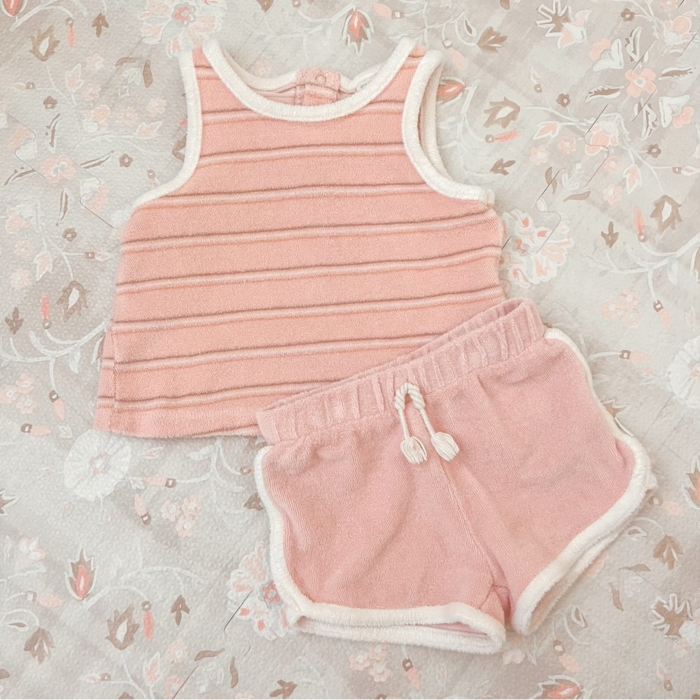 Terry Cloth Tank and Short set: 6-9m
